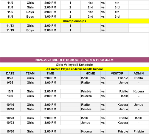 sports schedule 2024 Fall p2